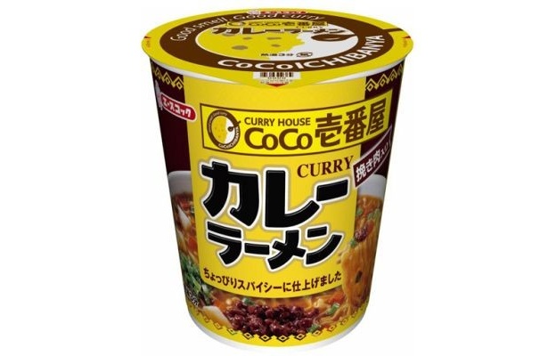 CoCo壱番屋とエースコックがコラボしたカップめん「CoCo壱番屋 カレーラーメン 挽き肉入り」(170円)