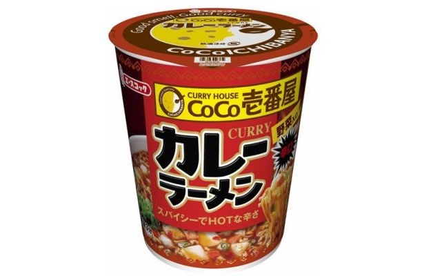 【画像を見る】ちょっぴり辛口！「CoCo壱番屋 カレーラーメン 野菜入り」(170円)