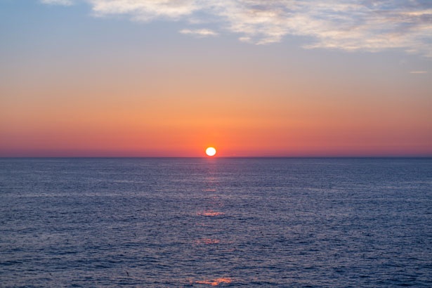 天気がいい日には、日の出の絶景を見ることもできる