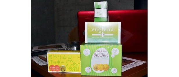 ミドリムシ入りクッキーも発売中
