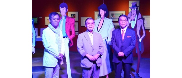 【写真】イベントに駆けつけた、左より、栗田貫一さん、モンキー・パンチさん、徳光和夫さん