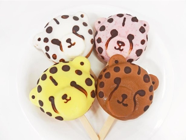 「チーターアイスドーナツ(4種)」(350円)は両店で販売している