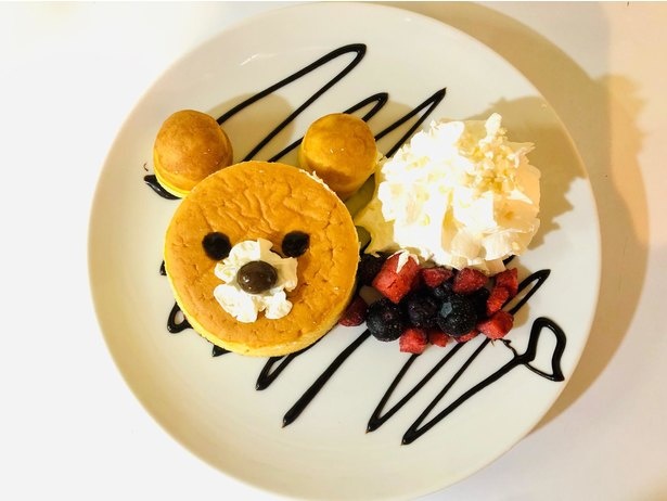 ZOO CAFEの「くまさんパンケーキ」(税込750円)