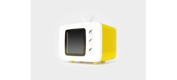 レトロなテレビ型のSNAP TV JR.（イエロー）