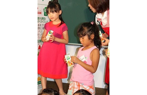 同学年の子供たちとイベントを盛上げる愛菜ちゃん