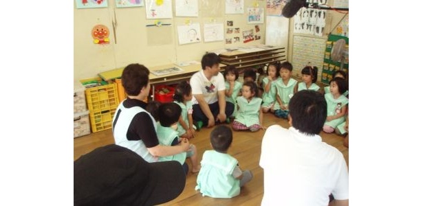 宮城・気仙沼市の幼稚園を訪問