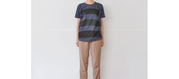 「wipe T shirt」ブルーブラック