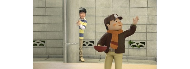 なんとも個性的な表情です