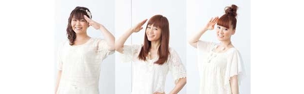 SUY‘ts（関西ウォーカーTVアイドルユニット）左から小倉沙耶さん、斉藤雪乃さん、桜井ういよさん