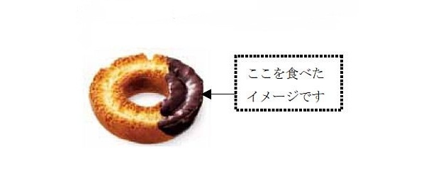 【画像を見る】ミスドの人気ドーナツ「チョコファッション」のココを食べたイメージ！
