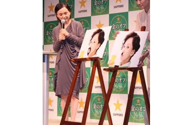 「色々なヒゲをつけて、よりお父さんらしいヒゲを探しました」と語る永作さん