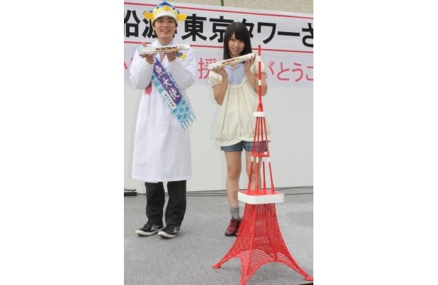 「東京タワーさんままつり」でAKB48・小林香菜がイベントをPR！
