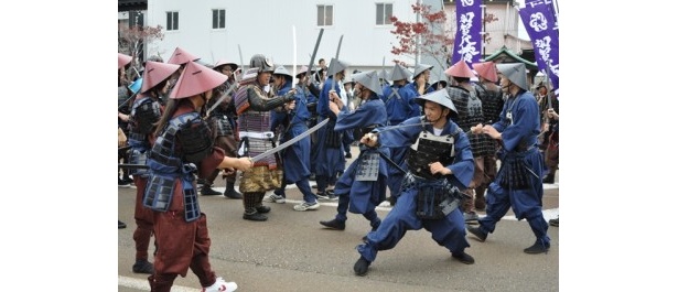 白熱した合戦の様子