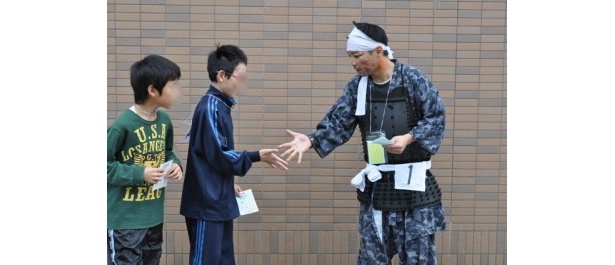 落ち武者と対戦