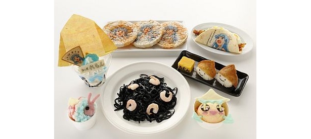 カラフルなパフェも！“イカ娘”モチーフの絶品グルメ登場