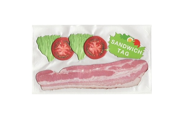 本やノートがサンドイッチに!? 超リアルな“BLT”付箋が登場