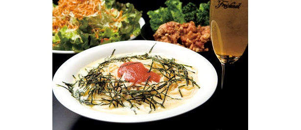 明太子スープパスタなど