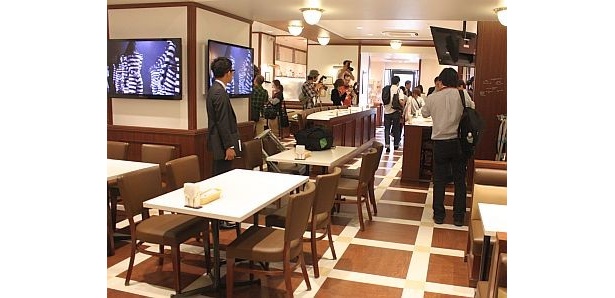 カフェの内観