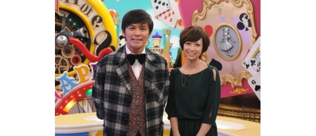 【画像】 岡田圭右と辺見えみりが記者会見で爆笑コメント連発!? 火～金曜日のメインMCも紹介！