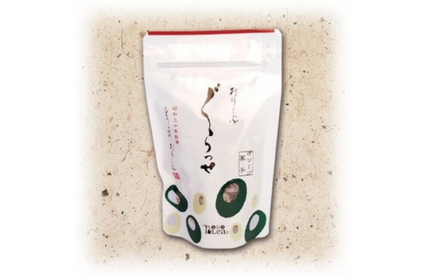 オリーブと砂糖でできたお菓子「オリーブグラッセ」(370円)