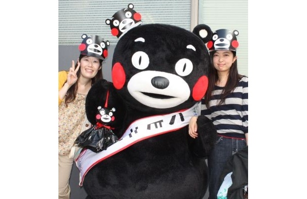 横浜から駆けつけたというくまモンファン