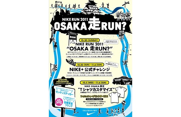 「OSAKA走RUN？」のポスター