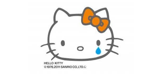 画像2 3 キティちゃんが泣いて呼びかける オレンジリボンキャンペーンで子供の泣かないまちへ ウォーカープラス