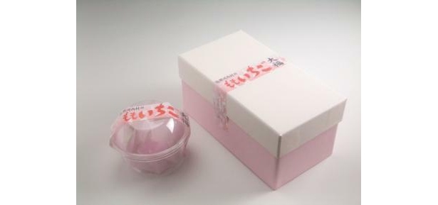 愛らしいピンクのケースに入って届く