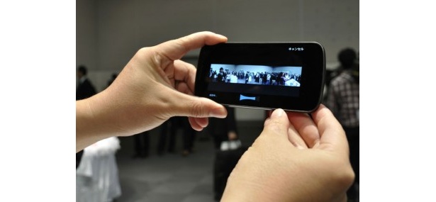 GALAXY Nexusはパノラマ写真が簡単に撮れる