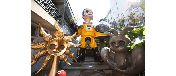 岡本太郎記念館に移設されたサン・チャイルド