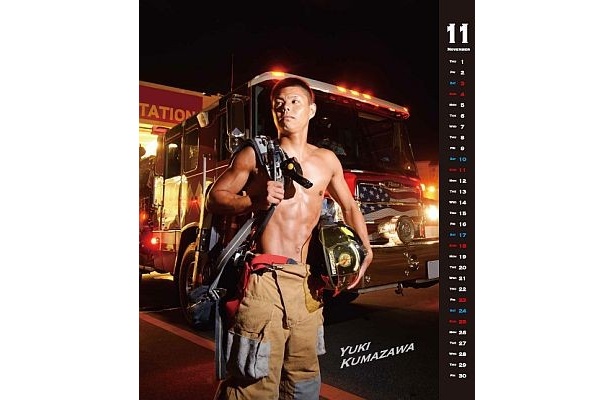「沖縄消防士カレンダー2012」(11月)