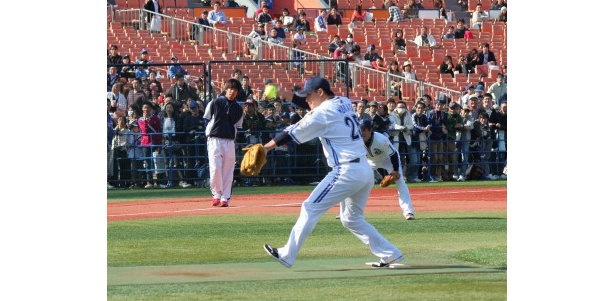 投手を任された村田選手