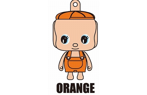 「ぷらぷらフエキくんストラップ」　ORANGEバージョン