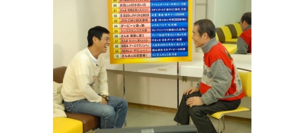 明石家さんまと杉本清がその年の競馬界を振り返る