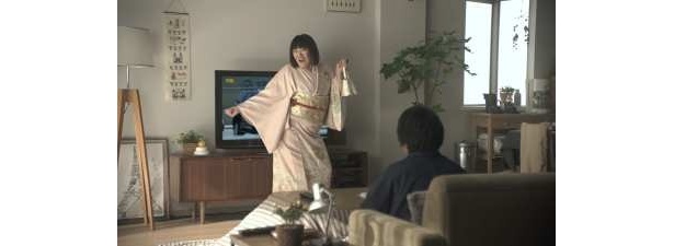 テレビの前で｢どう？ どう？｣とアピール