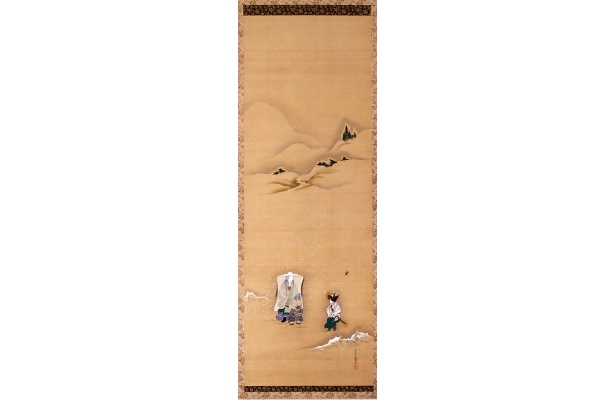 三井記念美術館所蔵の「雪中常盤図」