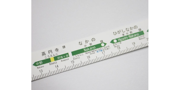 見よ！この精密さ。中野駅には東西線・落合駅の表示も