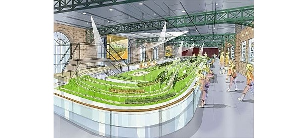 【画像】横浜三井ビルディングの「原鉄道模型博物館」は1000両の鉄道模型が展示される！イラストは1番ゲージのイメージ図