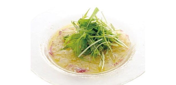 「愛媛産愛鯛のカルパッチョ」