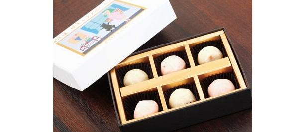 トリュフチョコをイメージした「ホワイト＆いちご」