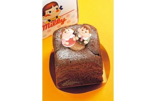 関西ウォーカーとコラボした「ミルキーカーニバル大丸梅田店」の「ミルキーチョコシフォン～チョコチップ入り～￥1158」