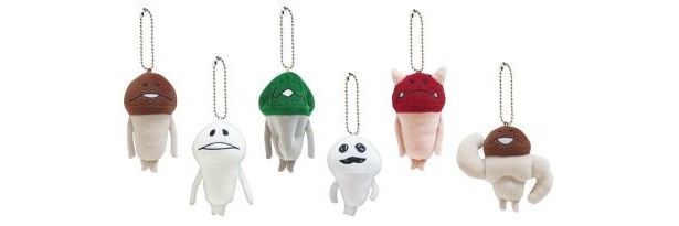 「マスコットキーチェーン」(714円)も種類豊富。どれにするか迷う！