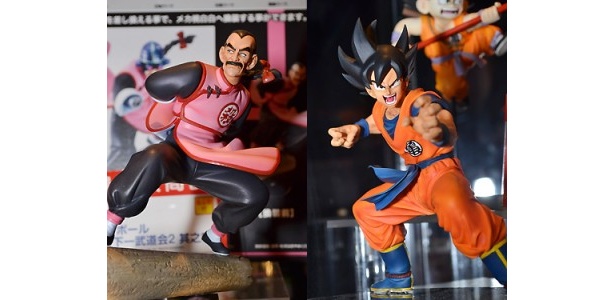 「ドラゴンボール」のフィギュアも展示