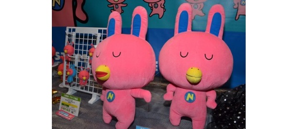 NOVAうさぎのぬいぐるみも展示