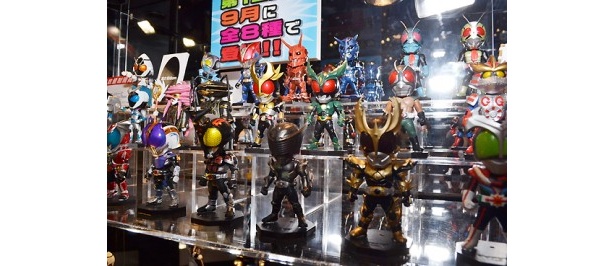 仮面ライダーのフィギュアも