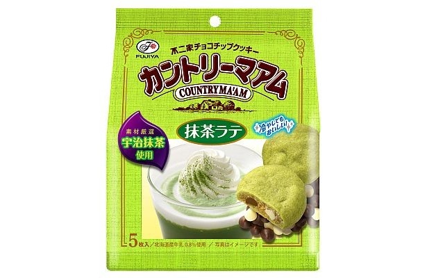 こちらはまさかの飲み物をイメージした「カントリーマアム(抹茶ラテ)」(158円)