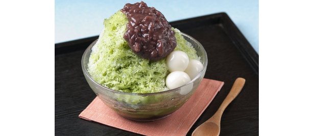 茶のしずくの「抹茶あずき氷」￥700