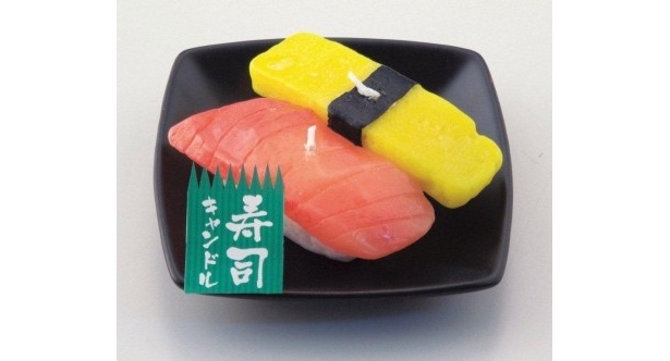 にぎり寿司が大好きだった方へ！「寿司キャンドル/Aセット」（525円）