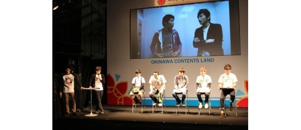 しずるが出演した減災VTRを見ながら、減災のための行動を考える