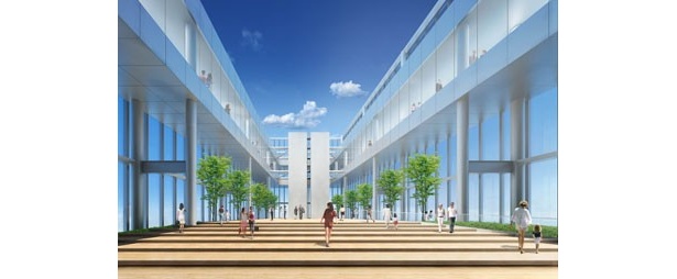 高さ300mから360度大阪が一望できる展望台。光、風、緑を感じる心地よい空間